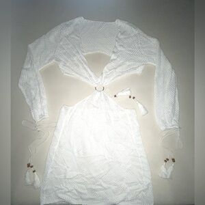 Open knit swim cover